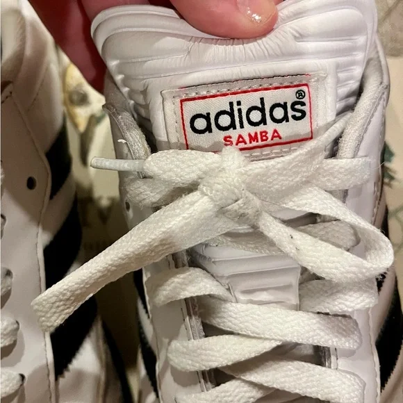 adidas Samba White and Black Sneakers - Picture 5 of 7
